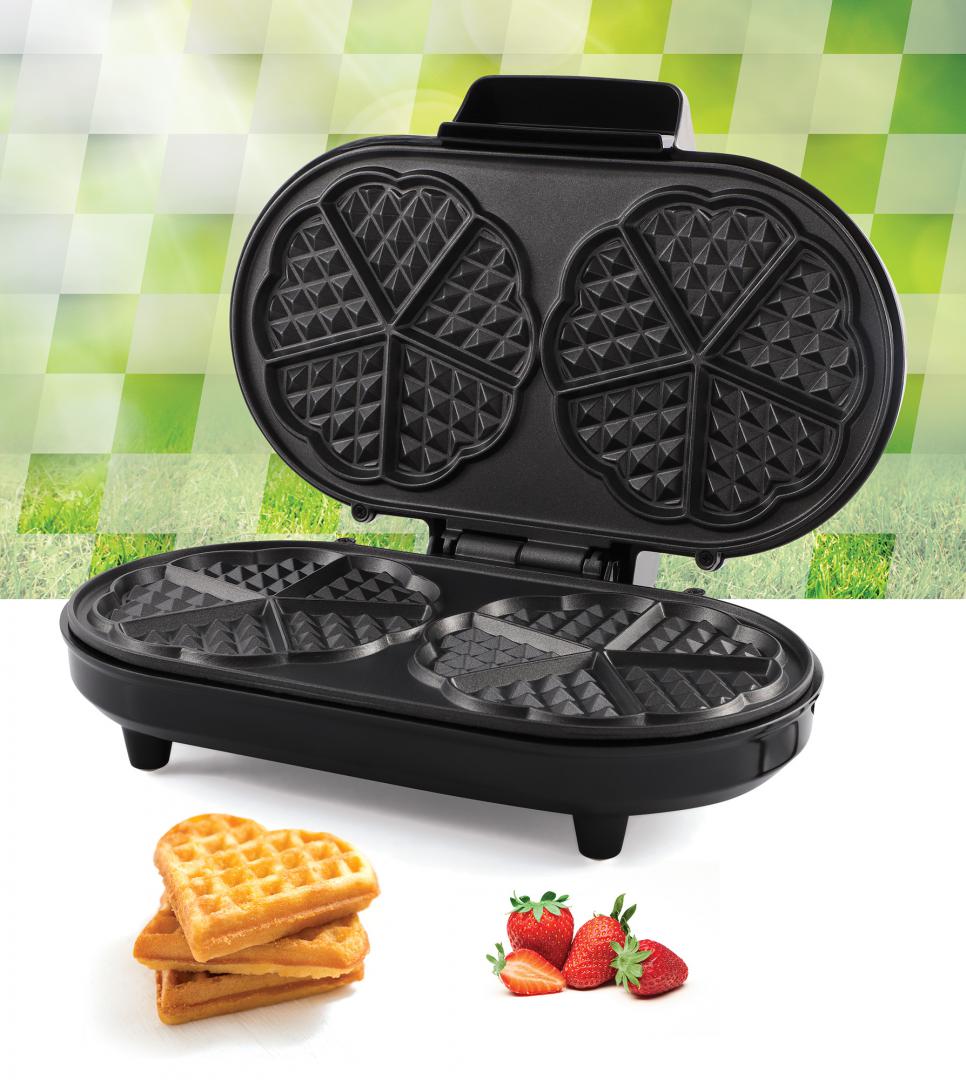Aparat de Gofre Heinner HWF-1000CR, 1000W, Plăci Antiaderente - imagine 3
