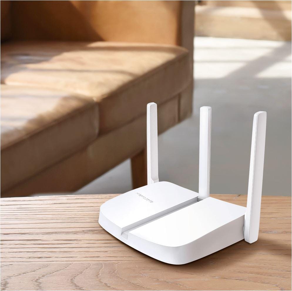 Router Wireless Mercusys MW306R Wi-Fi 300Mbps 3 Antene - imagine 3