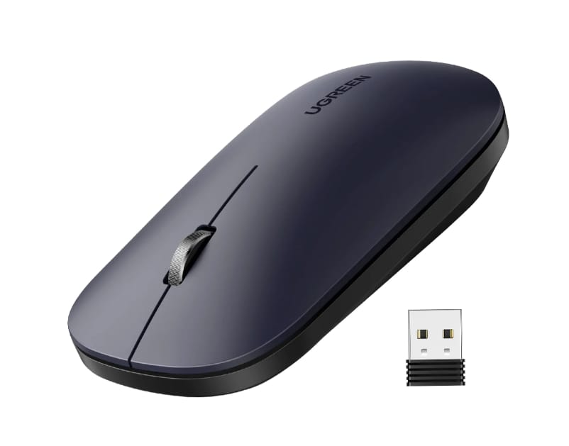 Mouse Wireless UGREEN MU001 2.4GHz 4000 DPI Negru