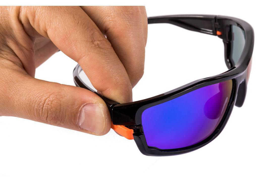 Ochelari de Soare PEGAS SPORT Negru Portocaliu - Protecție UV - imagine 8