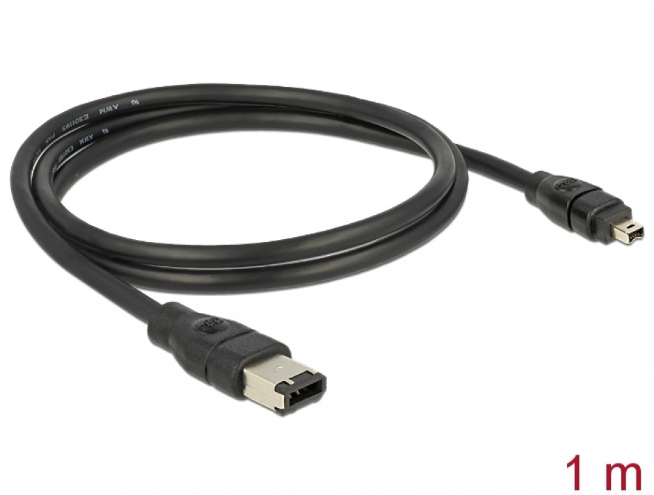 Cablu FireWire 6-4 pini 1m Delock
