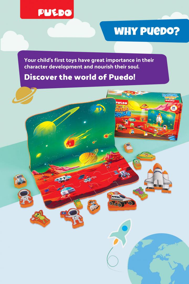 Puzzle Spațiu Cosmic 25 Piese - Joc Educativ Copii - imagine 6