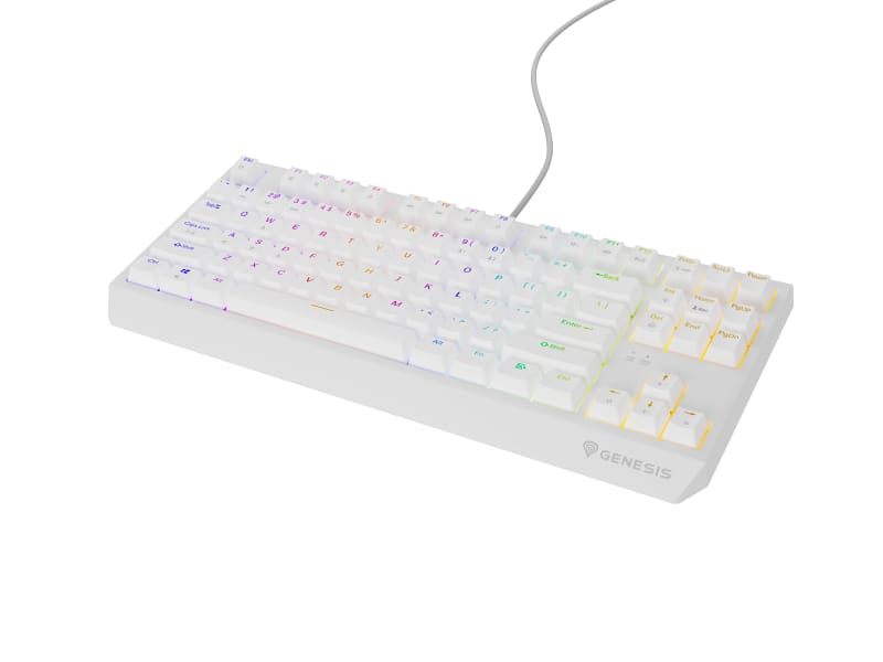 Tastatură Genesis Thor 230 TKL Mecanică RGB Outemu Red Alb - imagine 2