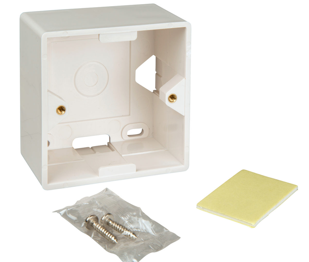 Schrank Doză Aparentă 80x80mm RAL9010