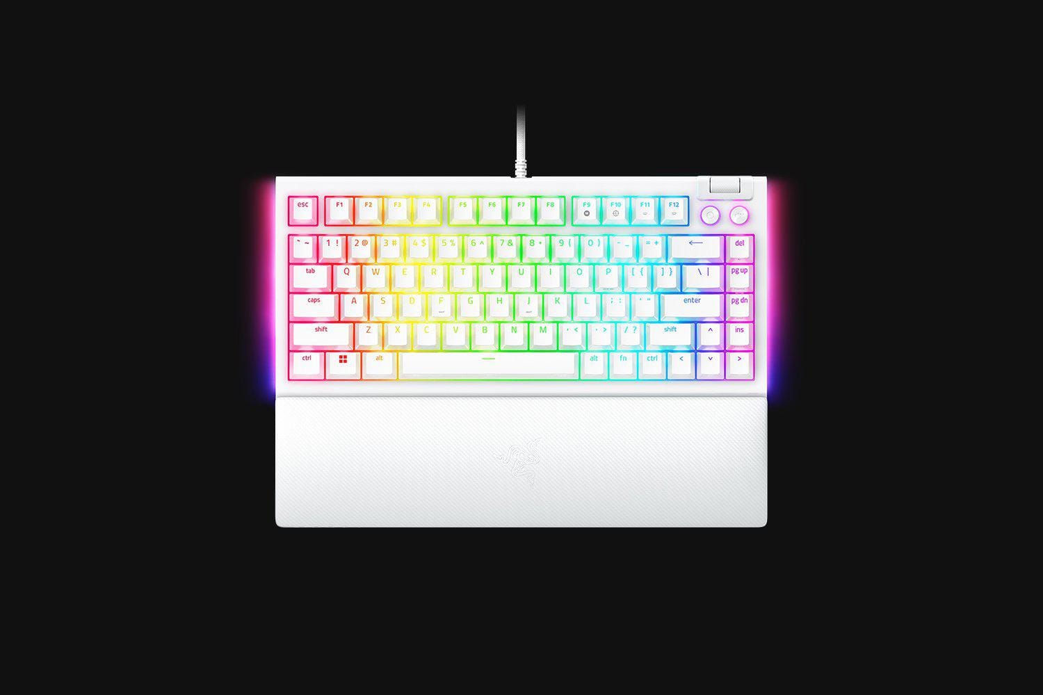 Tastatura Gaming Razer BlackWidow V4 75% RGB Alb | Mecanica - imagine 2