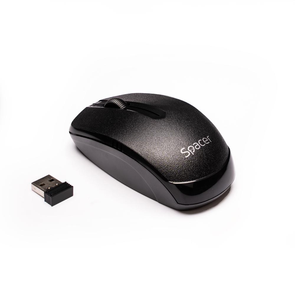 Mouse Wireless Spacer SPMO-161 2.4 GHz 1000 DPI Negru - imagine 5