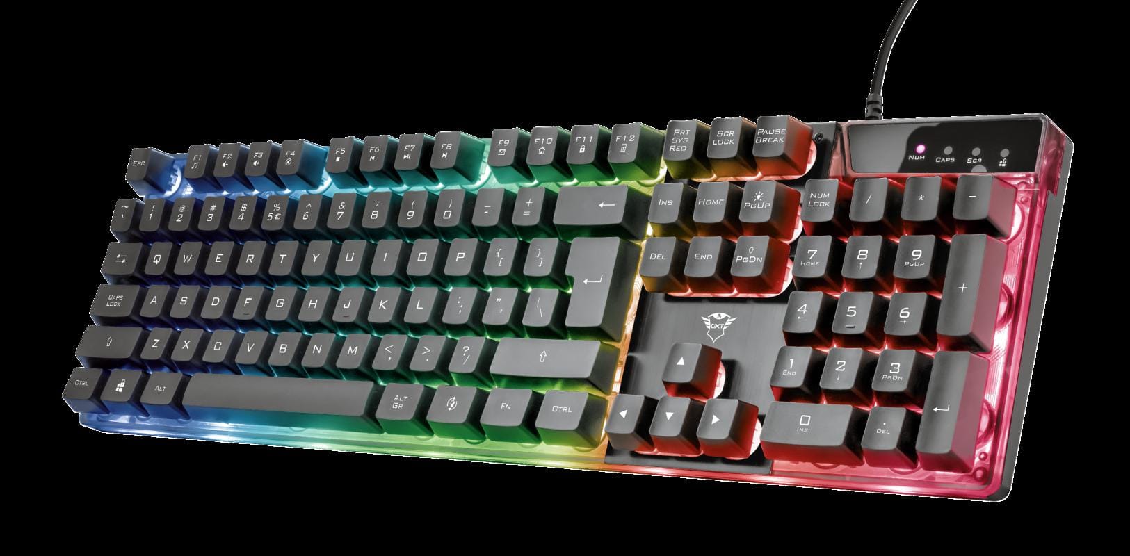 Tastatura Gaming Trust GXT 835 Azor RGB, Anti-Ghosting, Negru - imagine 3