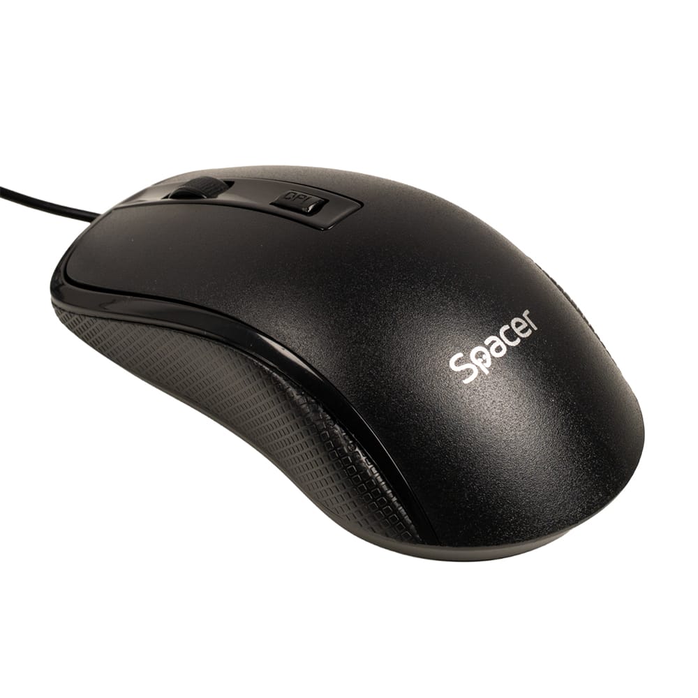 Kit Tastatura si Mouse Spacer Spaceer USB 1600dpi Negru - imagine 6