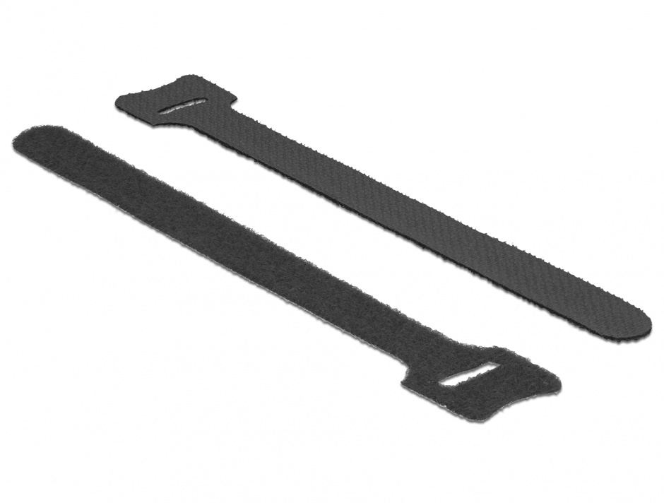 Curele cu arici 150mm negre Delock 10buc