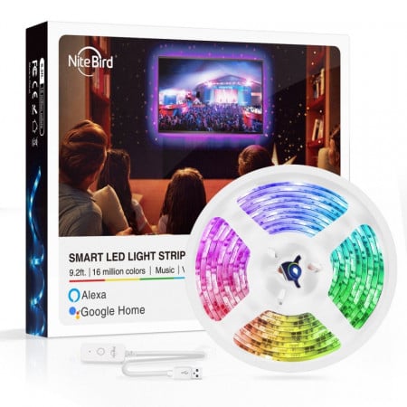 Banda LED WiFi Gosund RGB 2.8m Control Vocal