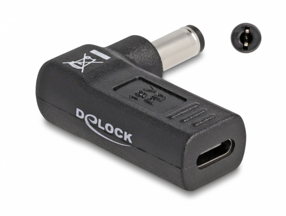 Adaptor USB-C la DC 5.5mm Delock 19V/3A
