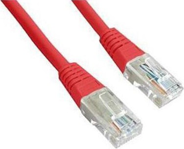 Cablu Patch Gembird Cat5e 0.5m Rosu - Rețea Gigabit 1000Mbps