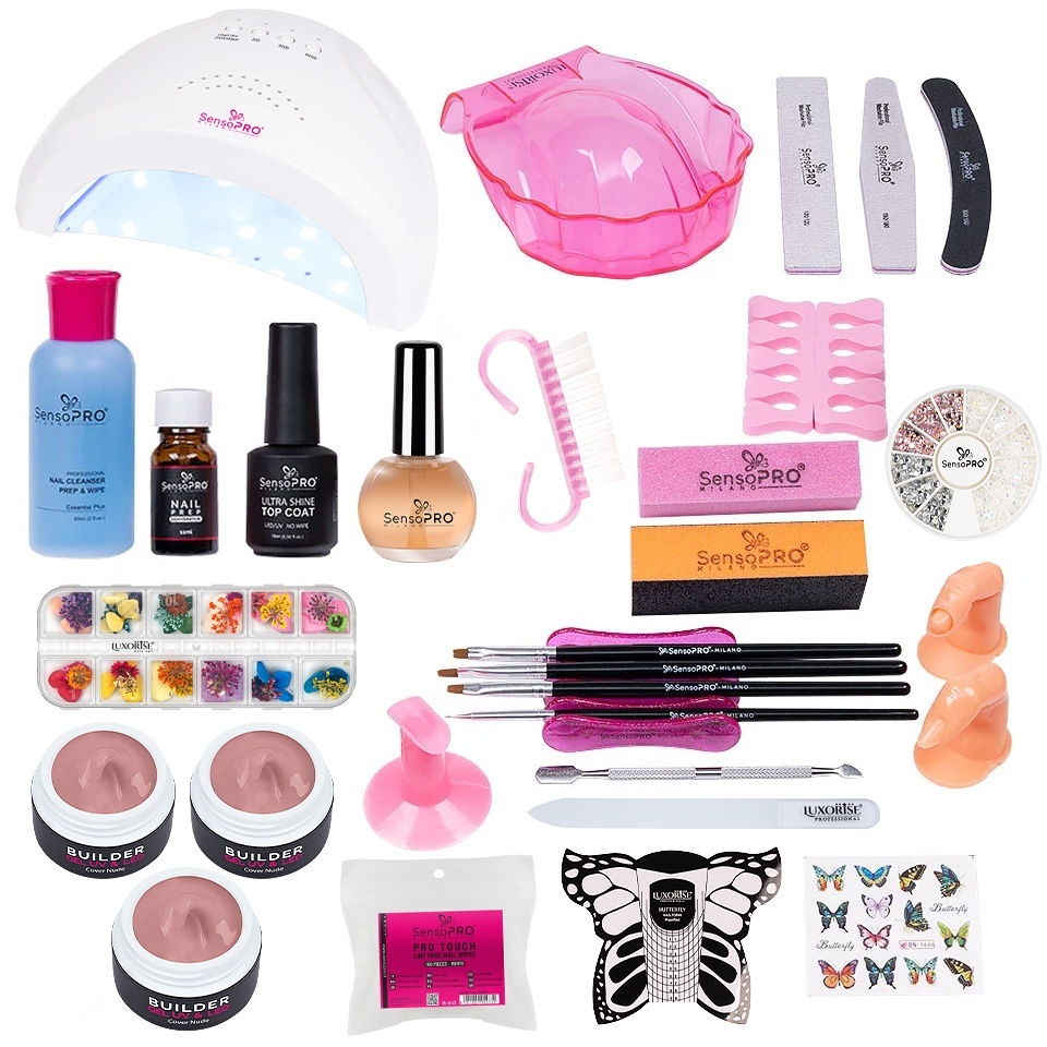 Kit Unghii Gel Luxorise cu Lampa 48W - imagine 2