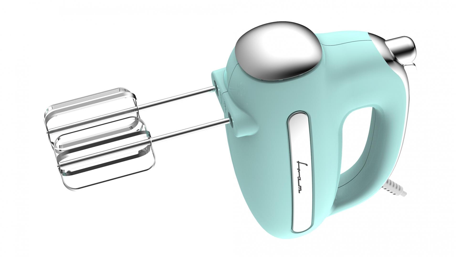 Mixer de Mână Fram FHM-3005GR 300W 5 Viteze Teluri Inox - imagine 4