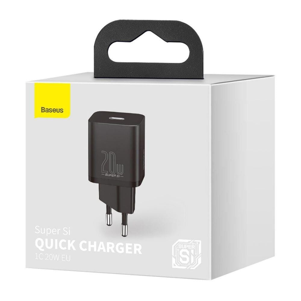 Încărcător Rețea Baseus Super Si 20W Quick Charge USB-C Negru - imagine 5