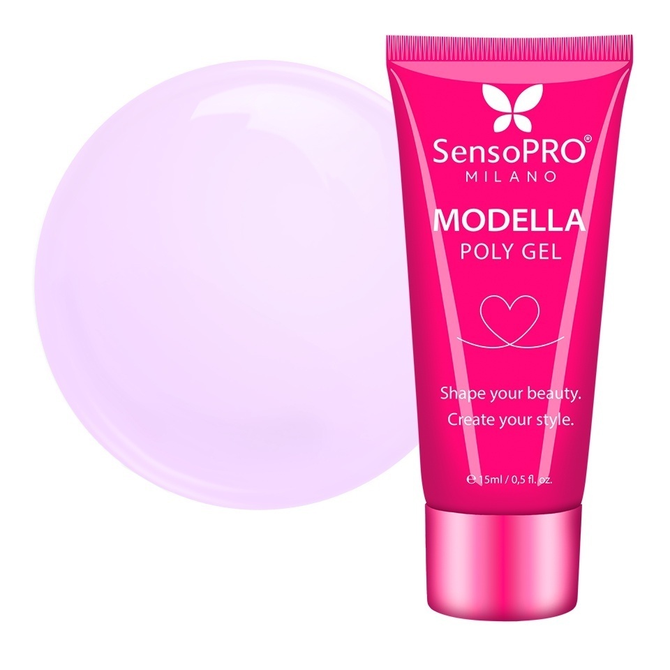 Polygel MODELLA SensoPRO Milano - Lilac Silk, 15ml