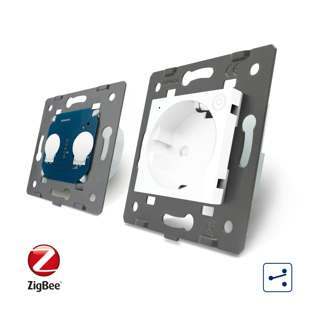 Intrerupator Dublu ZigBee + Priza Livolo, Smart - imagine 4