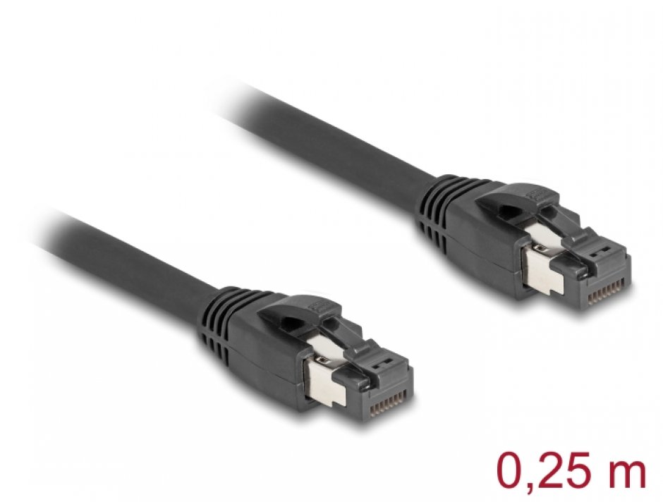 Cablu RJ45 Cat.8.1 Delock 40Gbps, 0.25m