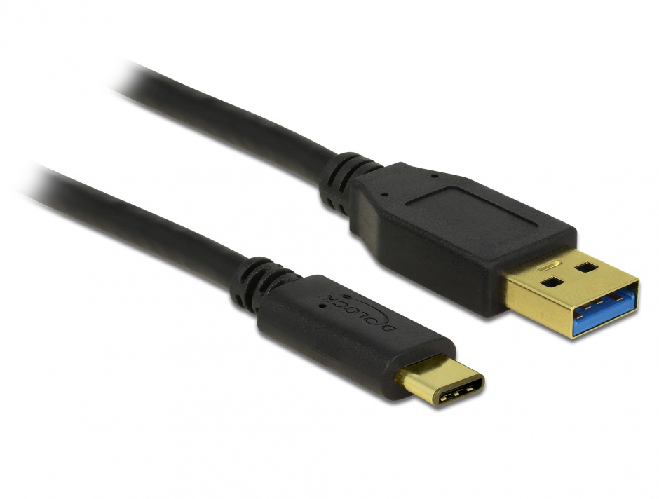 Cablu USB 3.1 Delock 0.5m, A la C, 10 Gbps