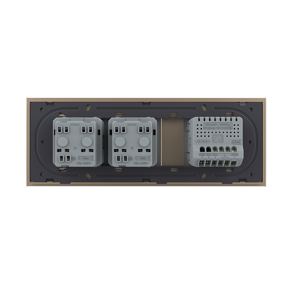 Set Livolo Sticlă: Încărcător Dublu & Comutator - imagine 12