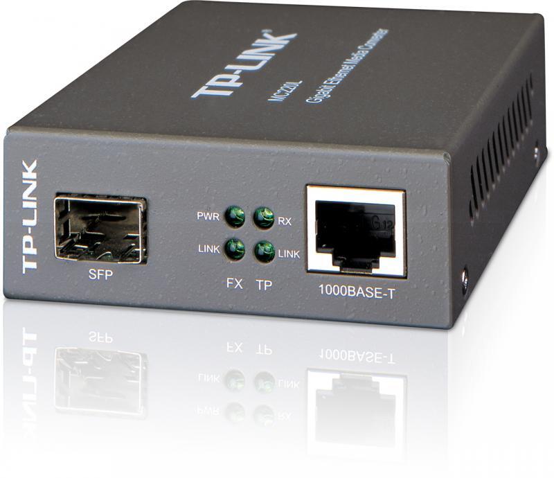 Media Convertor TP-LINK MC220L Gigabit cu Slot SFP