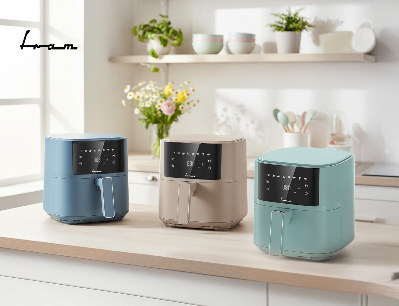 Friteuza Aer Cald FRAM 5.7L 1700W Digital - 8 Programe - imagine 6