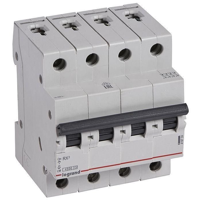 Siguranta Automata Legrand 4P 25A, Curba C