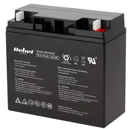 Acumulator AGM VRLA 12V 17Ah Rebel Vipow pentru UPS