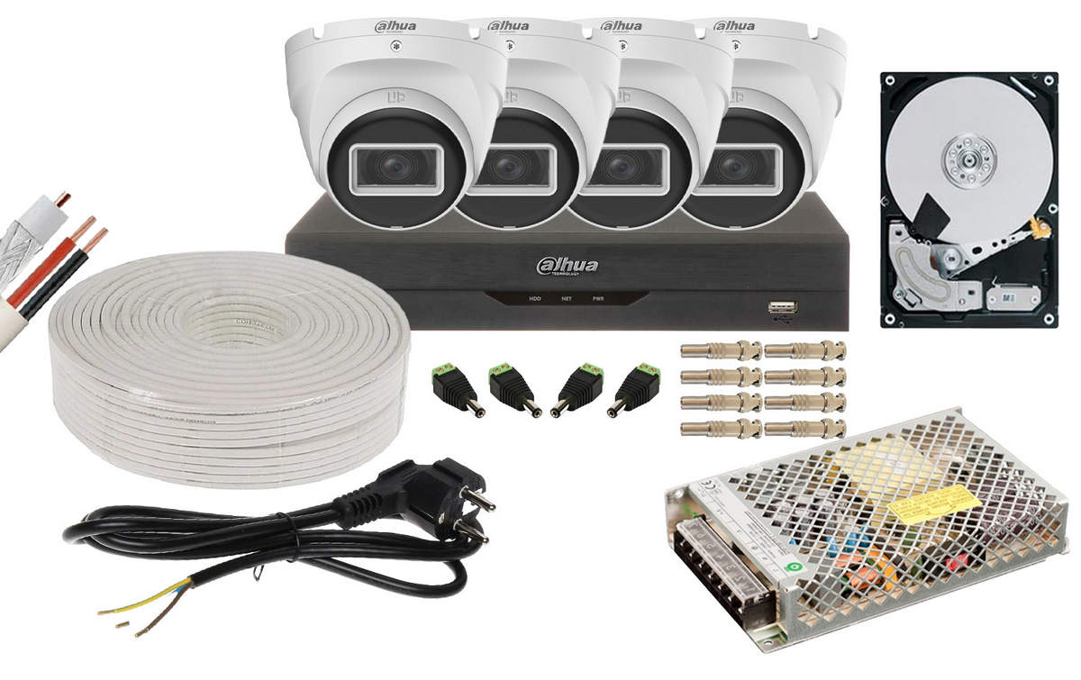Kit Supraveghere Dahua 4 Camere Full HD