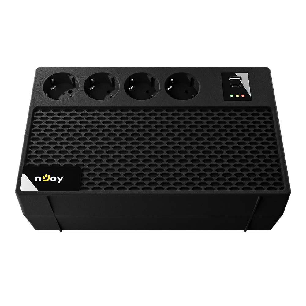 UPS NJOY Renton 650 Plus 650VA - Protecție cu AVR - imagine 1