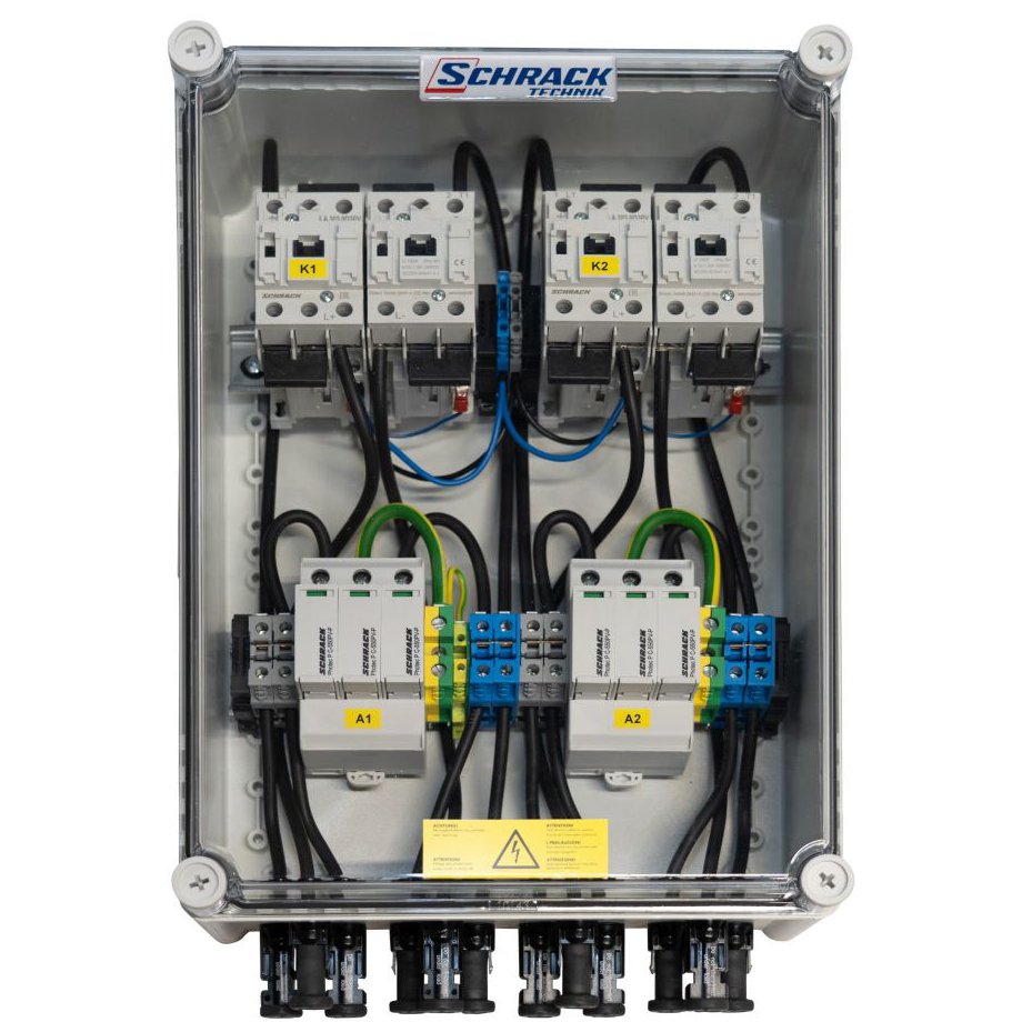 Cofret PV Schrack cu Descărcător 2 Invertoare