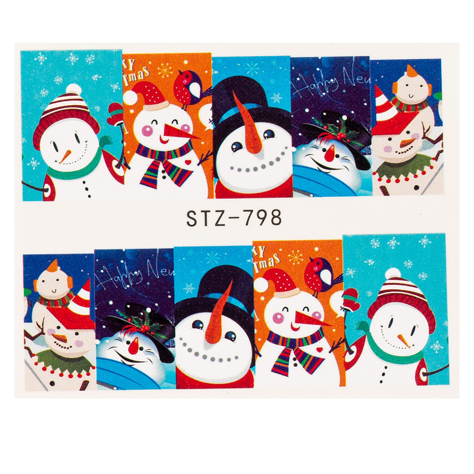 Tatuaj Unghii LUXORISE Snowmen Party