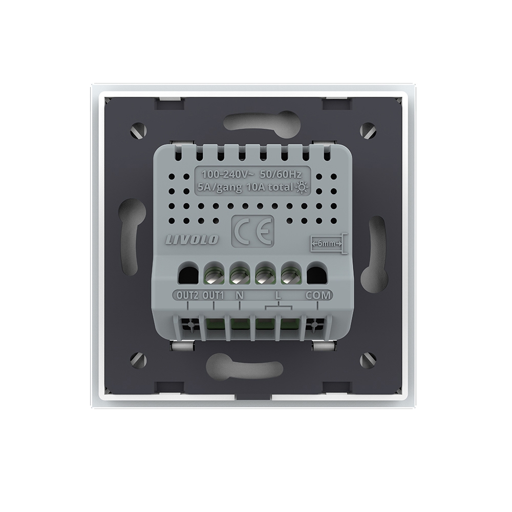 Intrerupator Simplu Wi-Fi Touch LIVOLO cu Rama Sticla - imagine 4