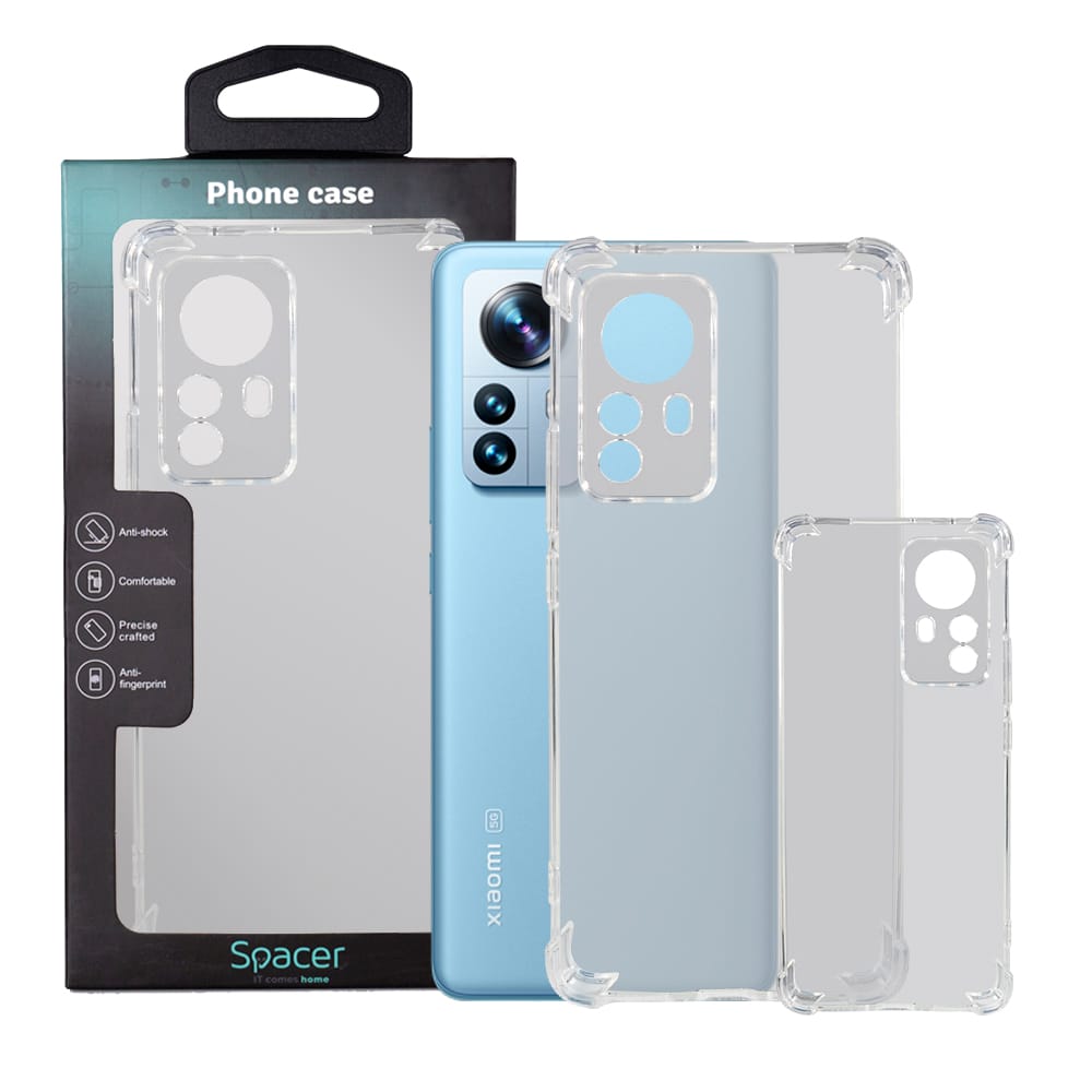 Husă Xiaomi 12 Pro Spacer Transparentă TPU Antisoc - imagine 4