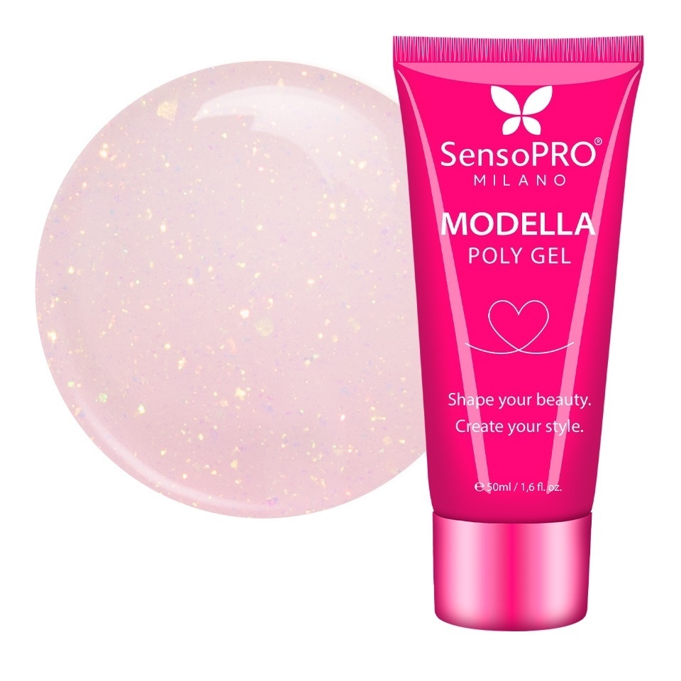 Polygel MODELLA SensoPRO Milano - Rosé Veil, 50ml