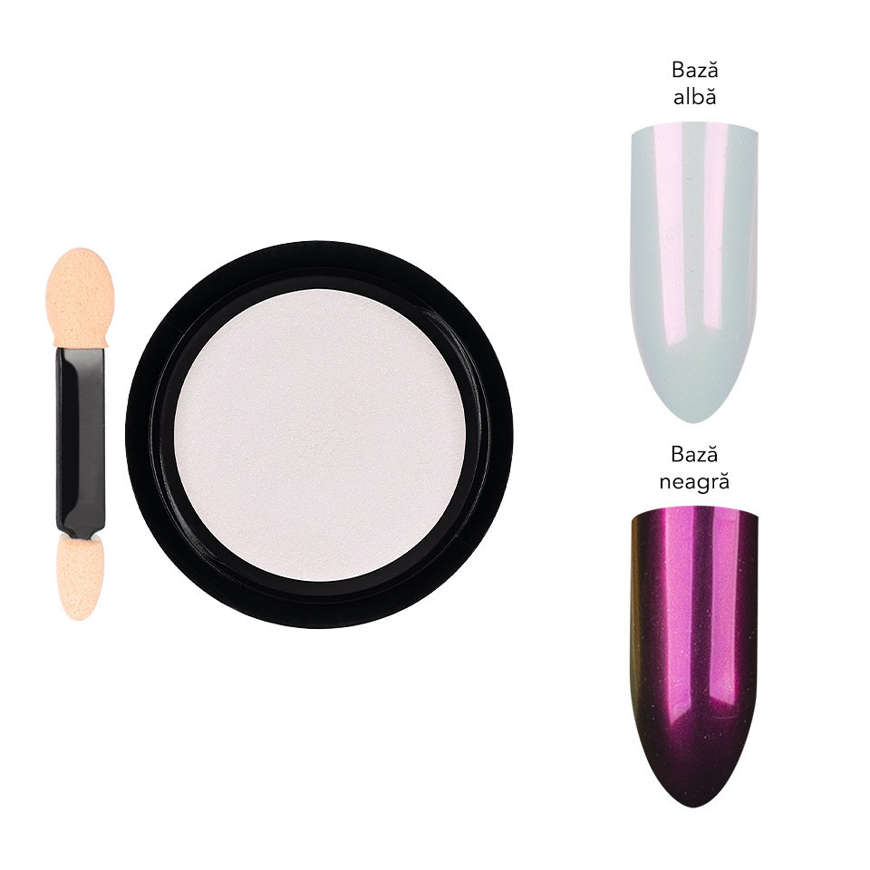 Pigment Unghii Aurora Luxorise Fantasy Gold, Efect Metalizat