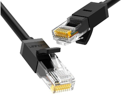 Patch Cord UTP Cat6 Ugreen 1m Negru - Viteză 1 Gbps