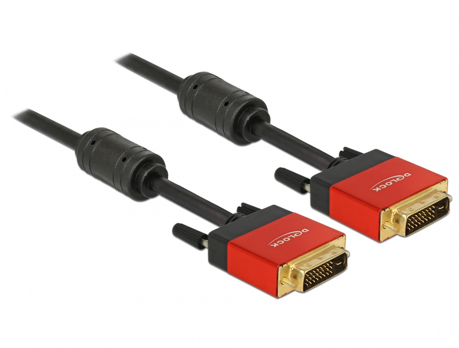 Cablu DVI-D Dual Link 3m Delock, Full HD