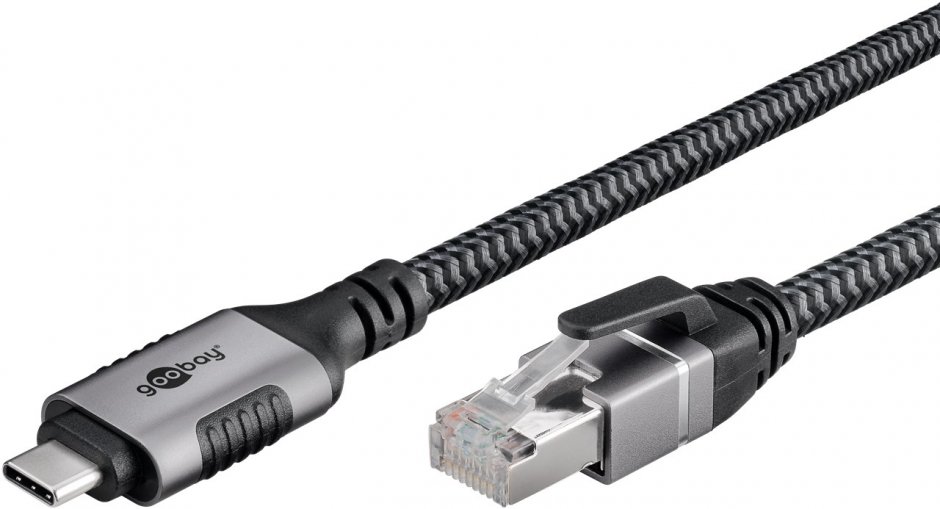 Cablu USB-C la RJ45 Cat.6 Goobay, 2m