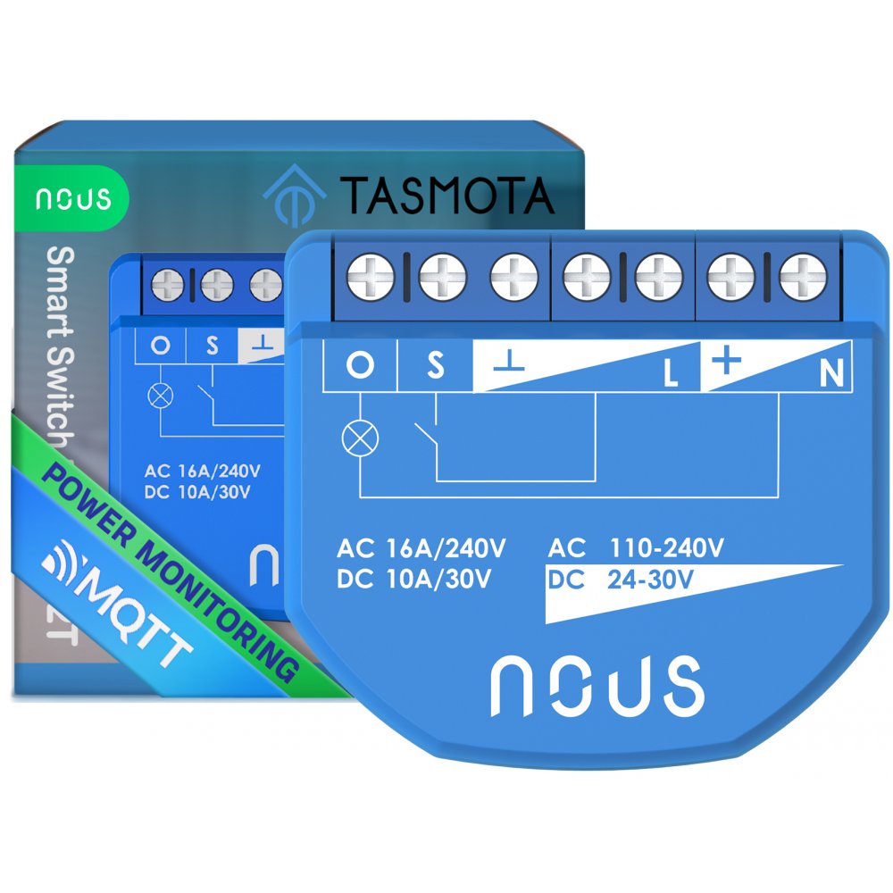 Releu Nous B2T PM, 16A, Tasmota, Matter