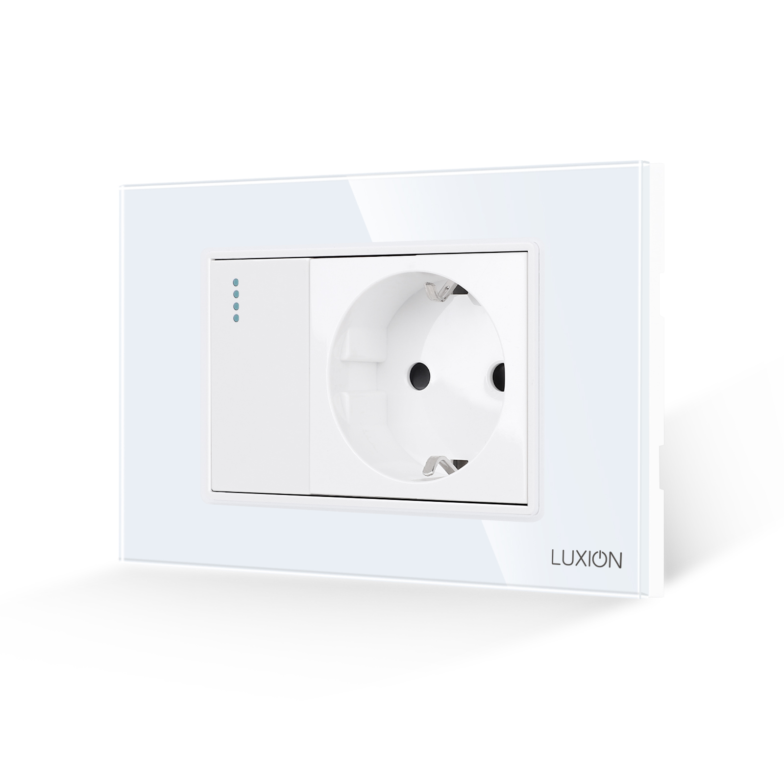 Intrerupator + Priza Sticla LUXION, IP44