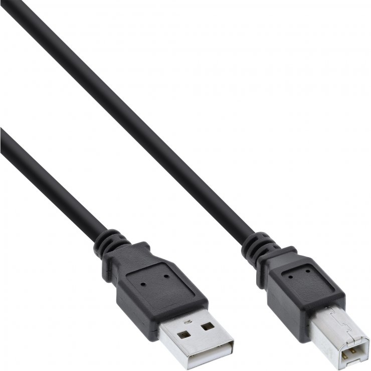 Cablu Imprimantă USB 2.0 2m InLine Negru