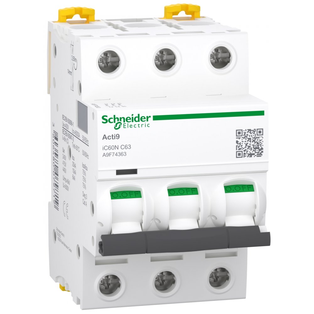 Siguranta Automata Schneider Acti9 iC60N 3P 63A Curba C