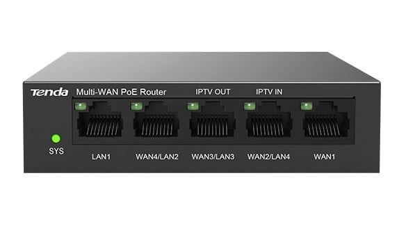 Router Multi-WAN Tenda G0-5G-PoE, 5xGE, PoE+ 55W, VPN