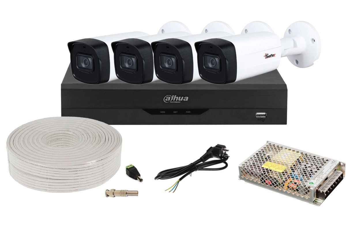 Kit Supraveghere Dahua 4 Camere Full HD AI