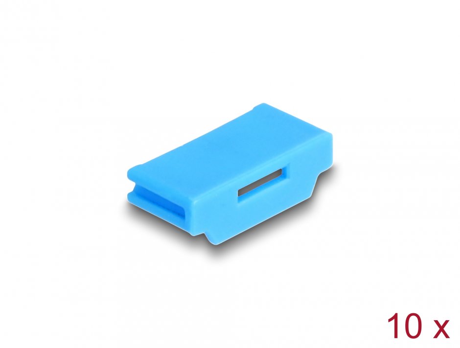 Set 10 buc HDMI mama port blocker Blue, Delock 20948