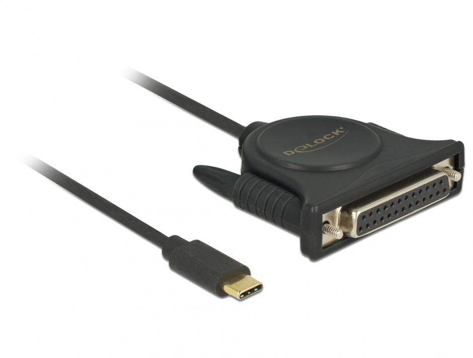 Adaptor USB-C la DB25 Paralel, 1.8m, Delock