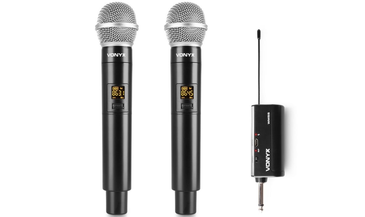 Set Microfoane Wireless Vonyx WM552, Plug & Play