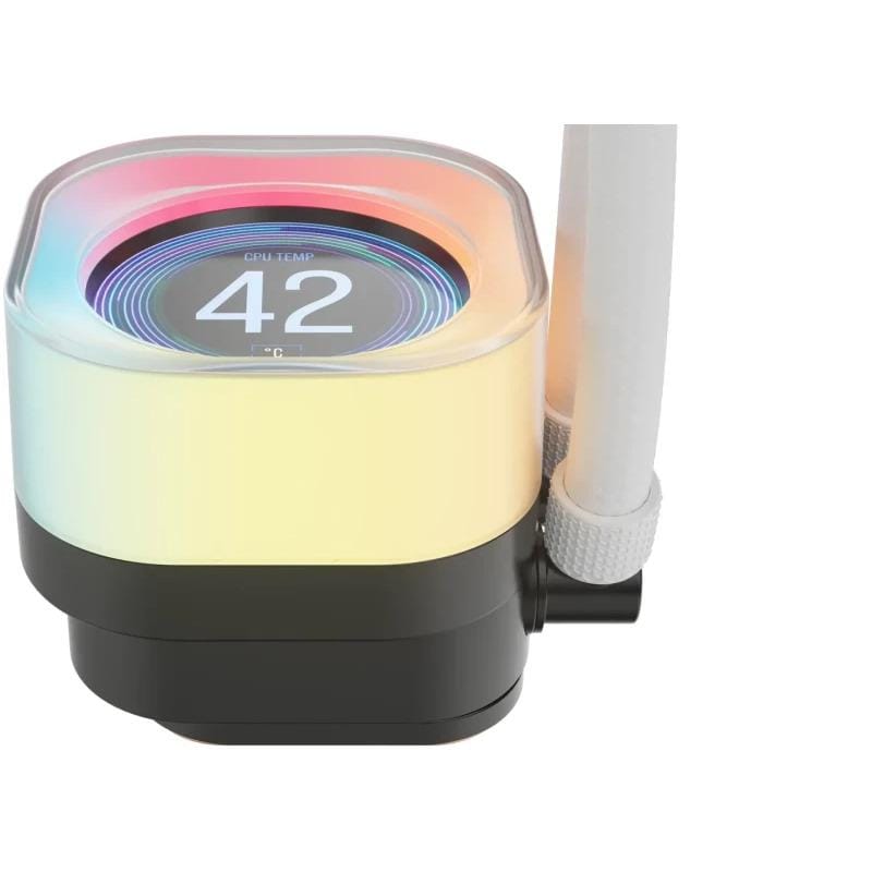 Cooler CORSAIR iCUE LINK TITAN 240 RX LCD ALB | Display RGB - imagine 4