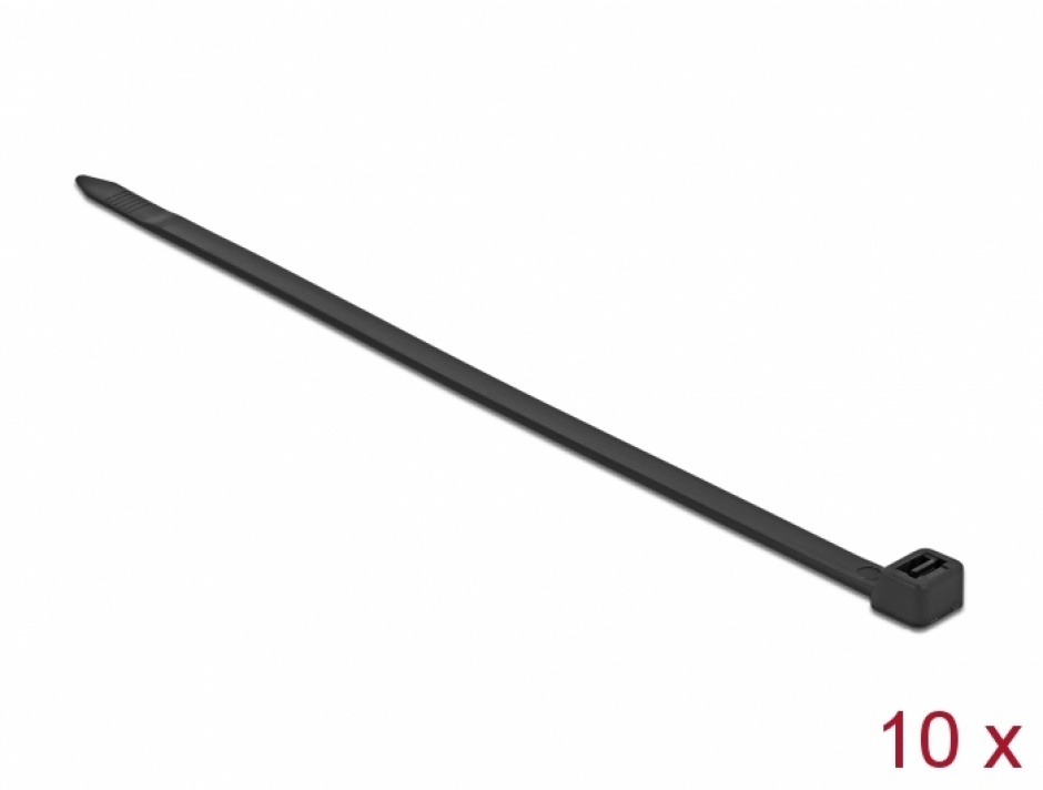 Set 10 Bride Delock 920mm, Rezistente, Negru